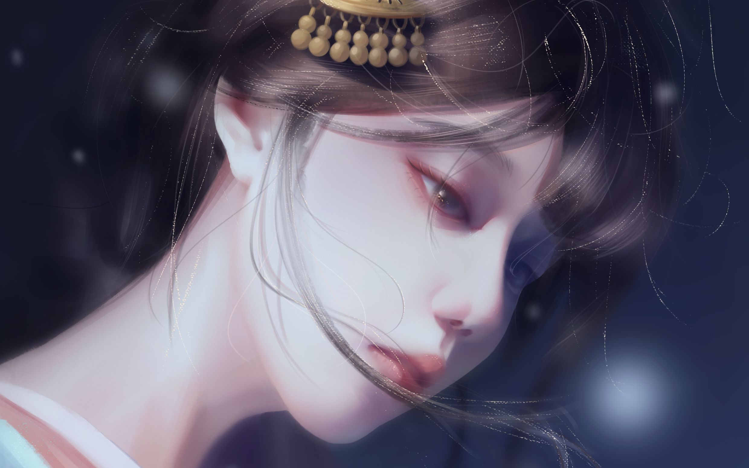 【板绘】今天的摸鱼,色彩简单干净但立体感强的厚涂画法