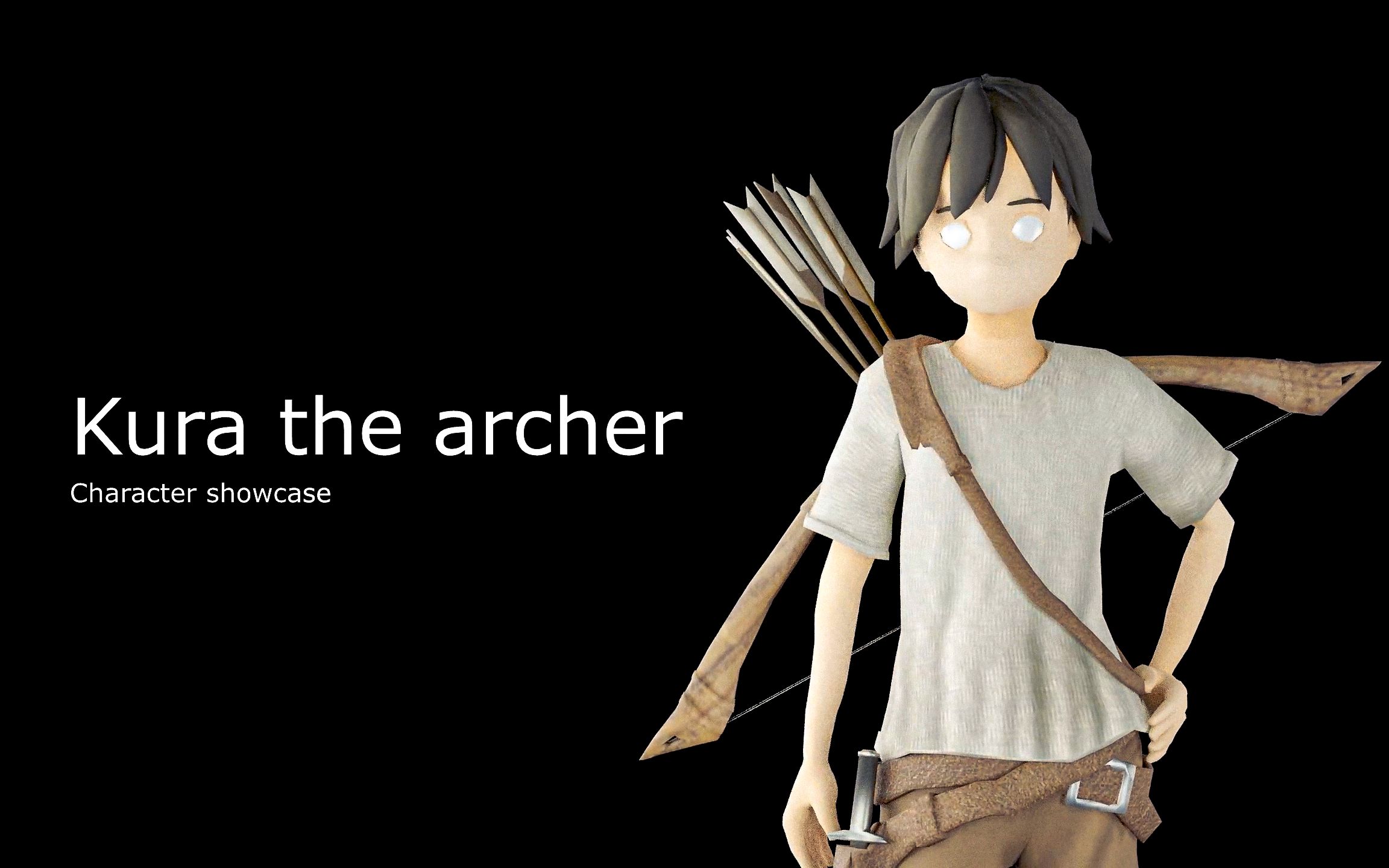 3D游戏角色设计作业  Kura The Archer哔哩哔哩bilibili