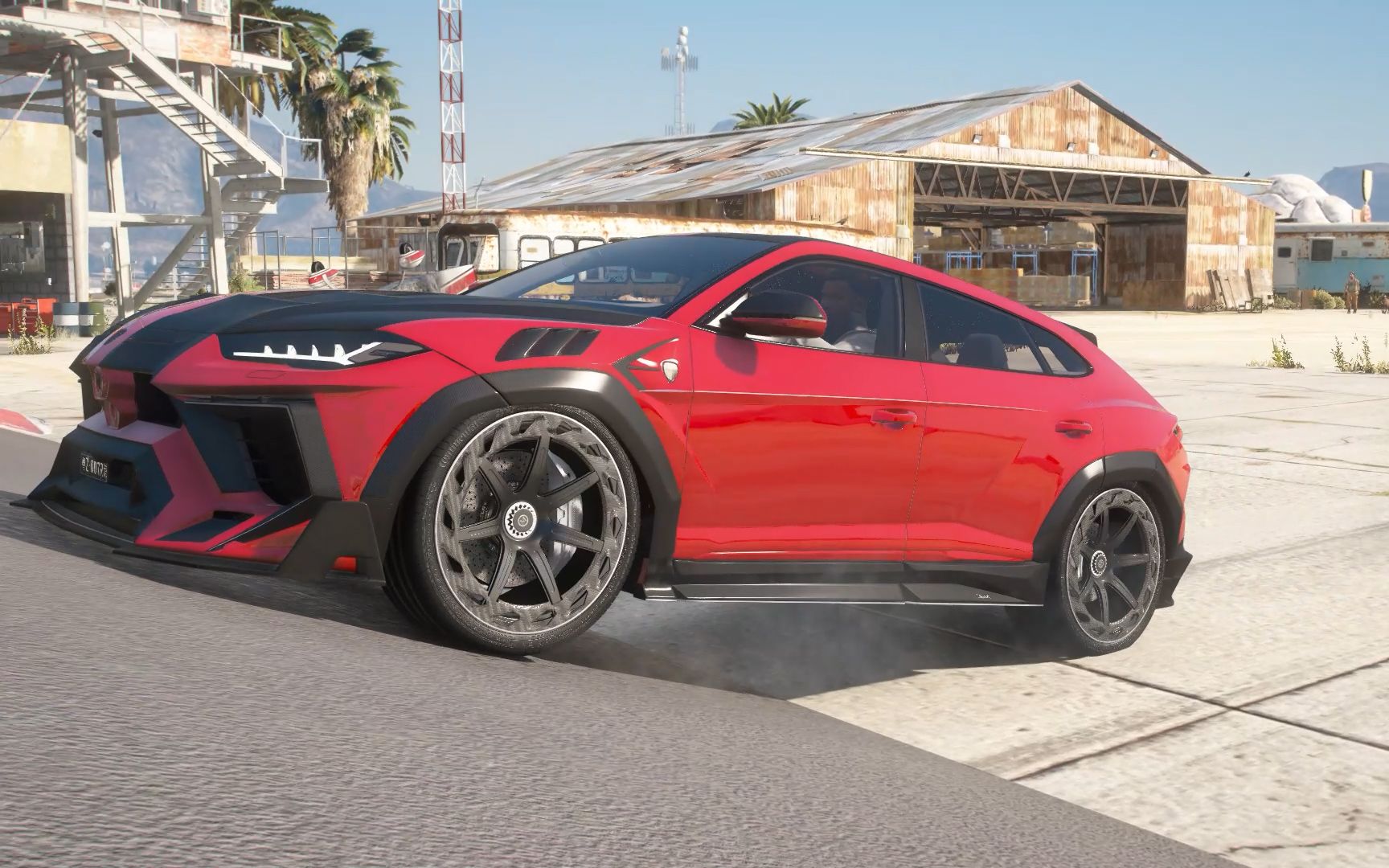 gta5:兰博基尼suv到底有强,坦克上不去的破,兰博基尼毫无压力_哔哩