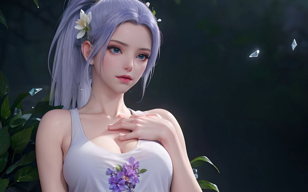 斗破苍穹,韩月背心好凉快