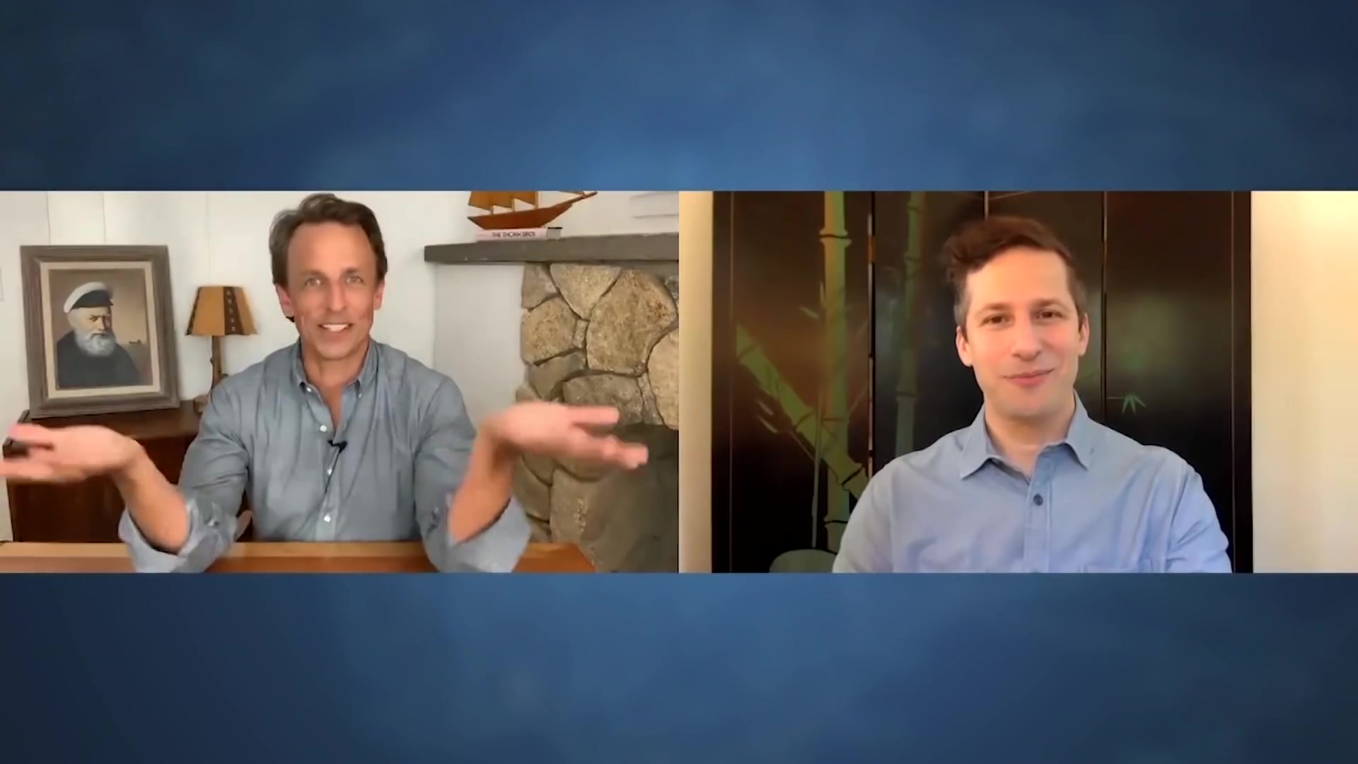 andy samberg puts seth in the hot seat