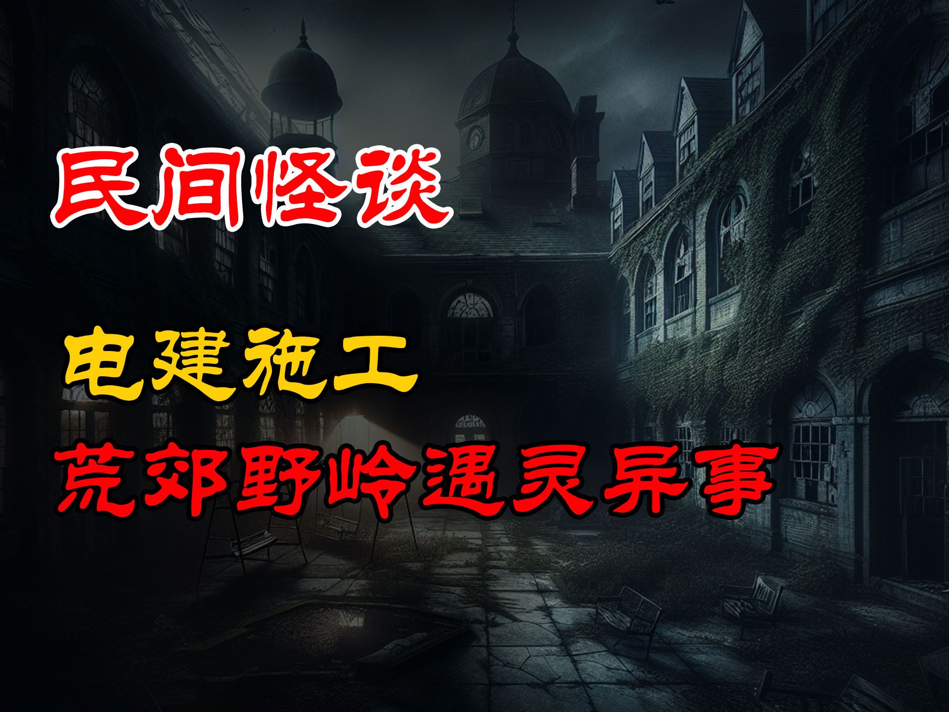 [图]【民间怪谈】电建工人讲述，荒郊野岭遇灵异事丨恐怖故事丨真实灵异故事丨深夜讲鬼话丨故事会丨睡前鬼故事丨鬼故事丨诡异怪谈