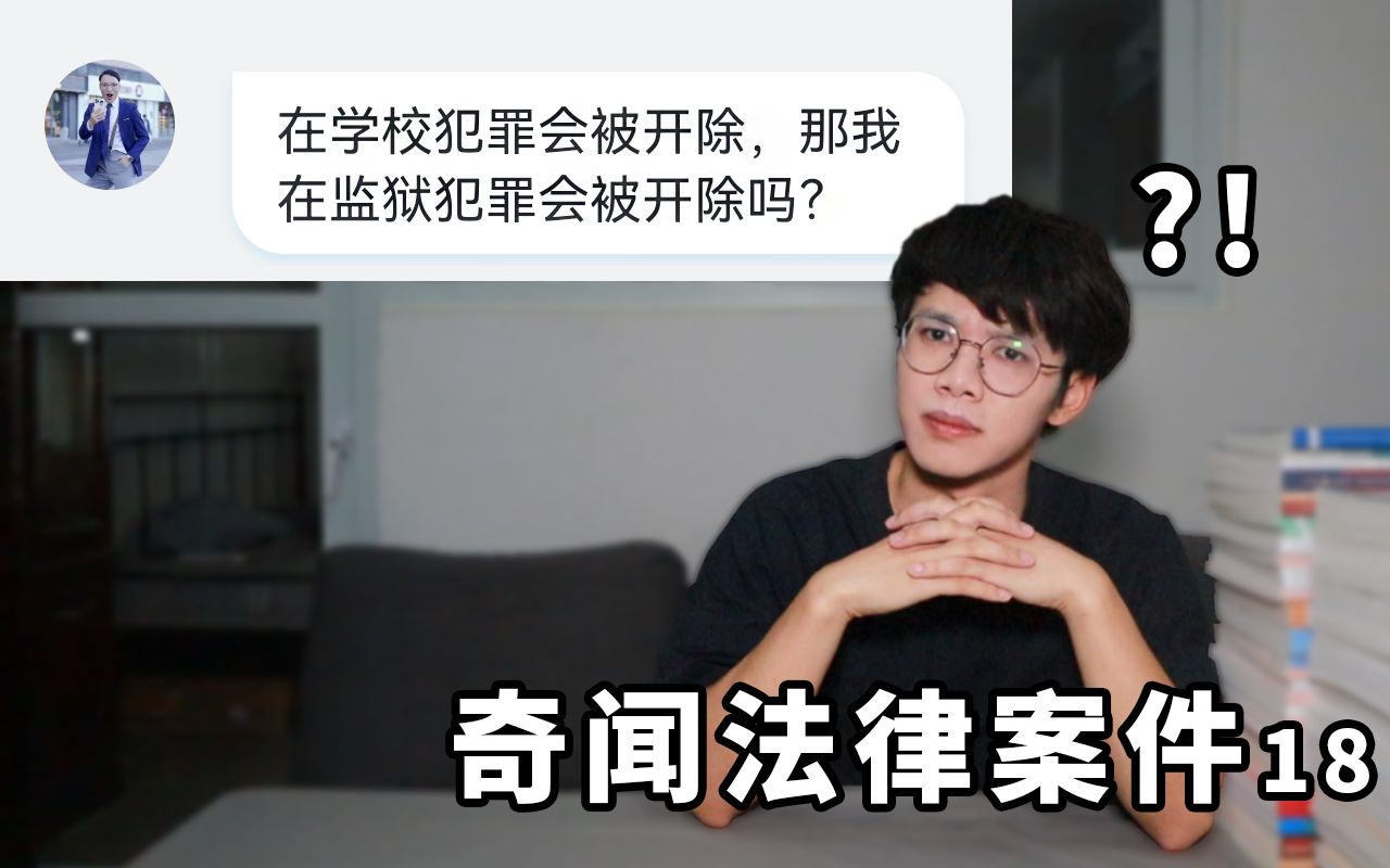 在学校犯罪会被开除,那在监狱犯罪会被开除吗?【奇闻案件大赏:翼刀说刑法18】哔哩哔哩bilibili