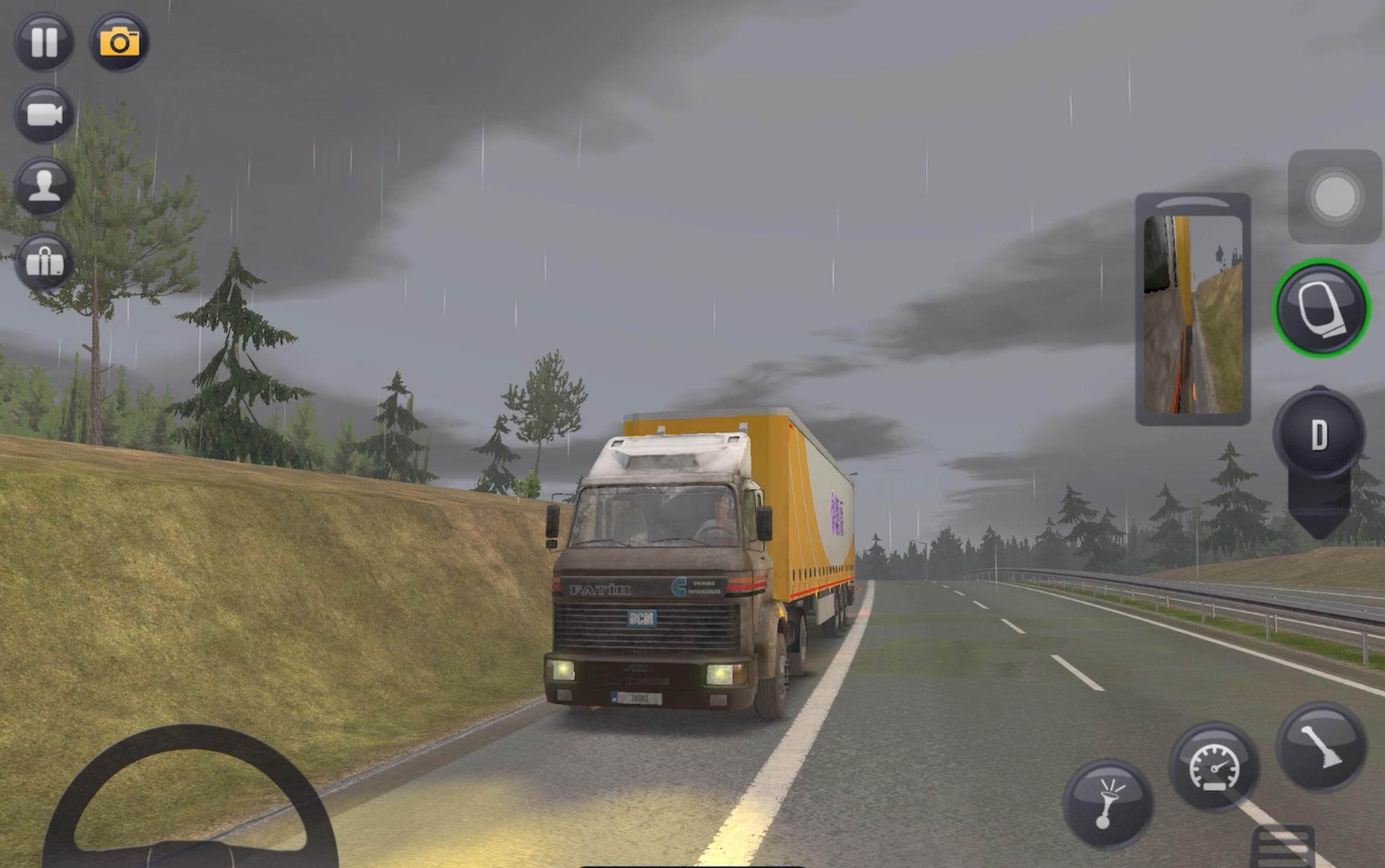 卡车模拟器终极版新游戏解锁雨天限定款脏脏涂装卡车模拟器终极版1