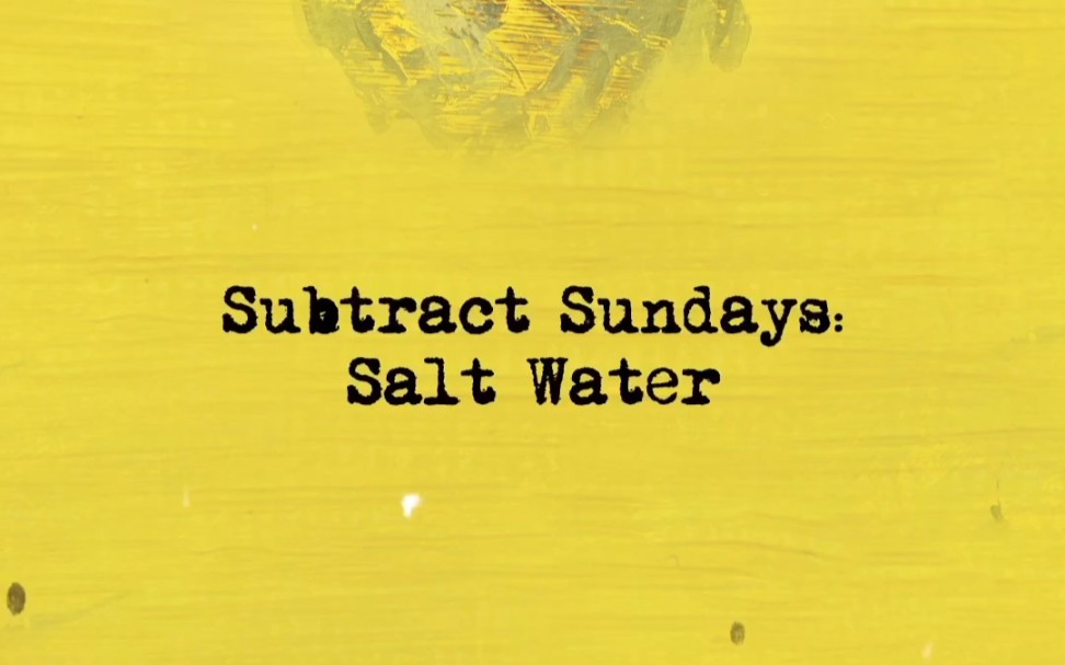 【新歌首唱】Ed sheeran黄老板在subtract Sundays 表演salt water哔哩哔哩bilibili