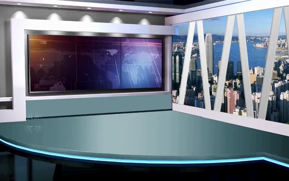 4810049  eia直播虚拟演播室 财经节目股票直播室新闻栏目背景视频