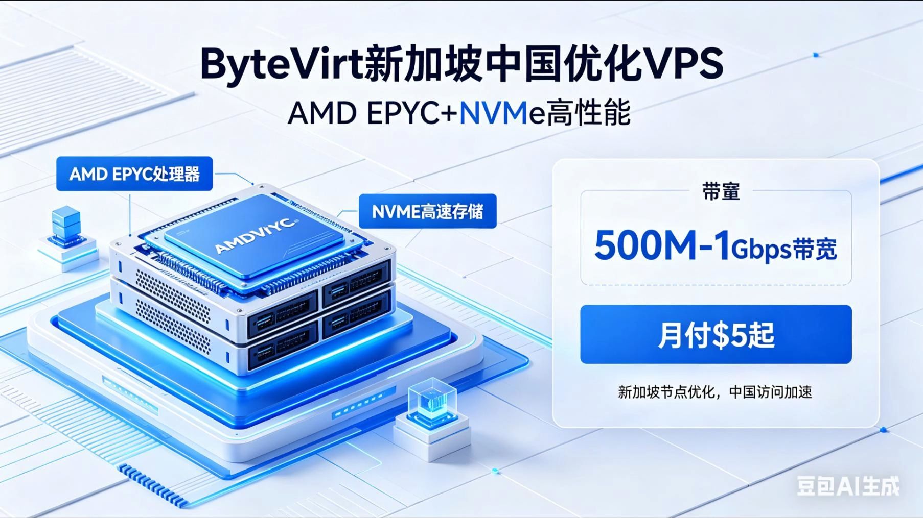 🔥ByteVirt 新加坡 VPS|AMD EPYC+NVMe 高性能仅 $5 起!
