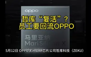 Download Video: 哲库“复活”？员工要回流OPPO