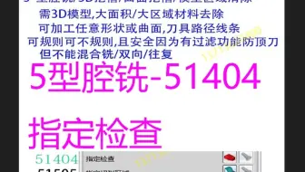 5型腔铣-51404指定检查