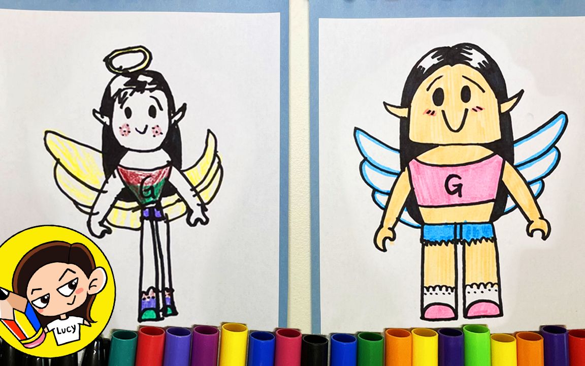 13】如何画罗布乐思的人物|虚拟世界|儿童简笔画|how to draw roblox