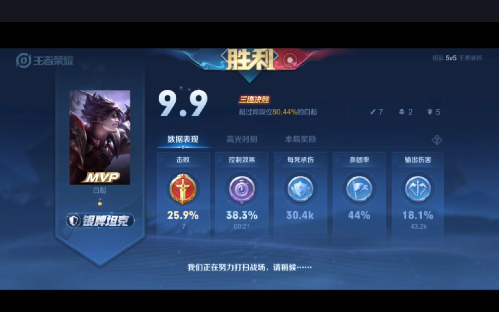 小国白起白起对线孙策教学经济第一mvp带飞全场