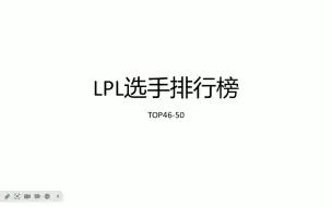 Download Video: 【LPL选手排行榜】2023-2024LPL选手排行榜TOP46-50