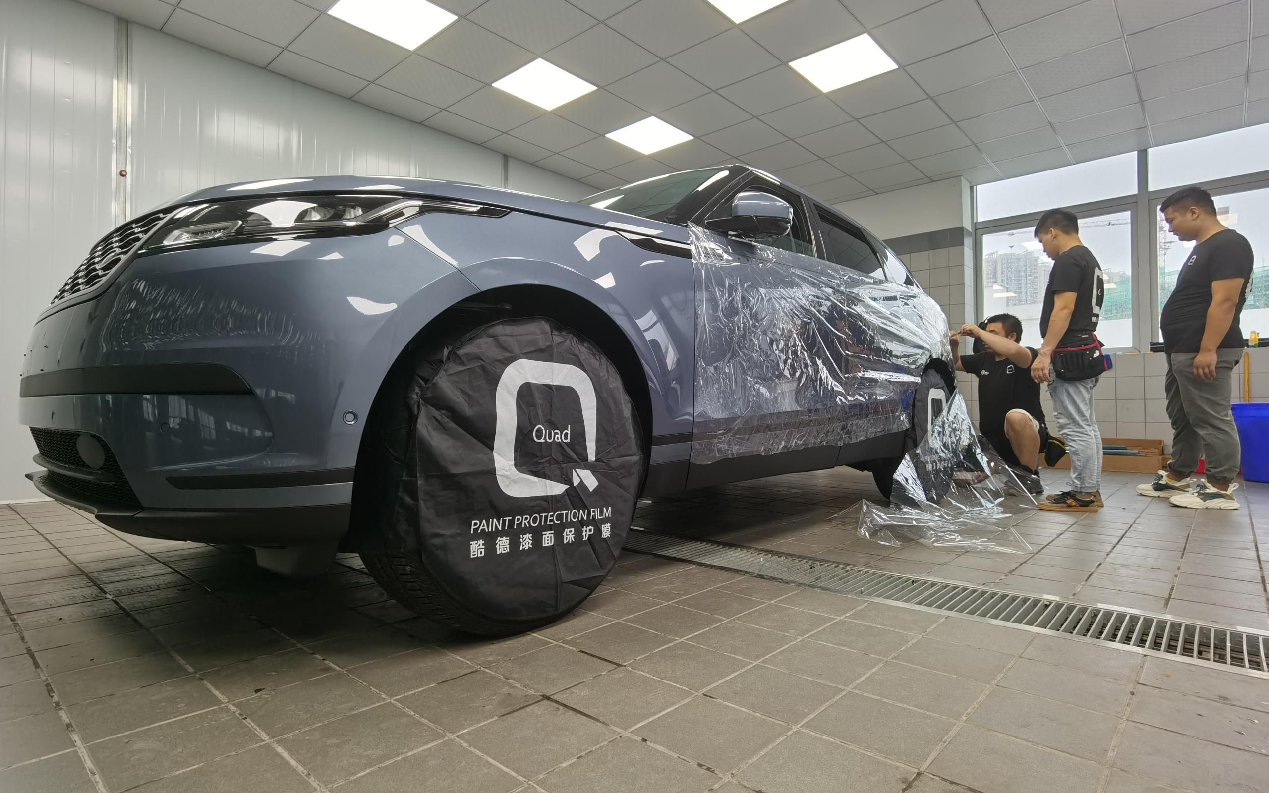 酷德tpu漆面改色膜-钻石水晶白魅蓝