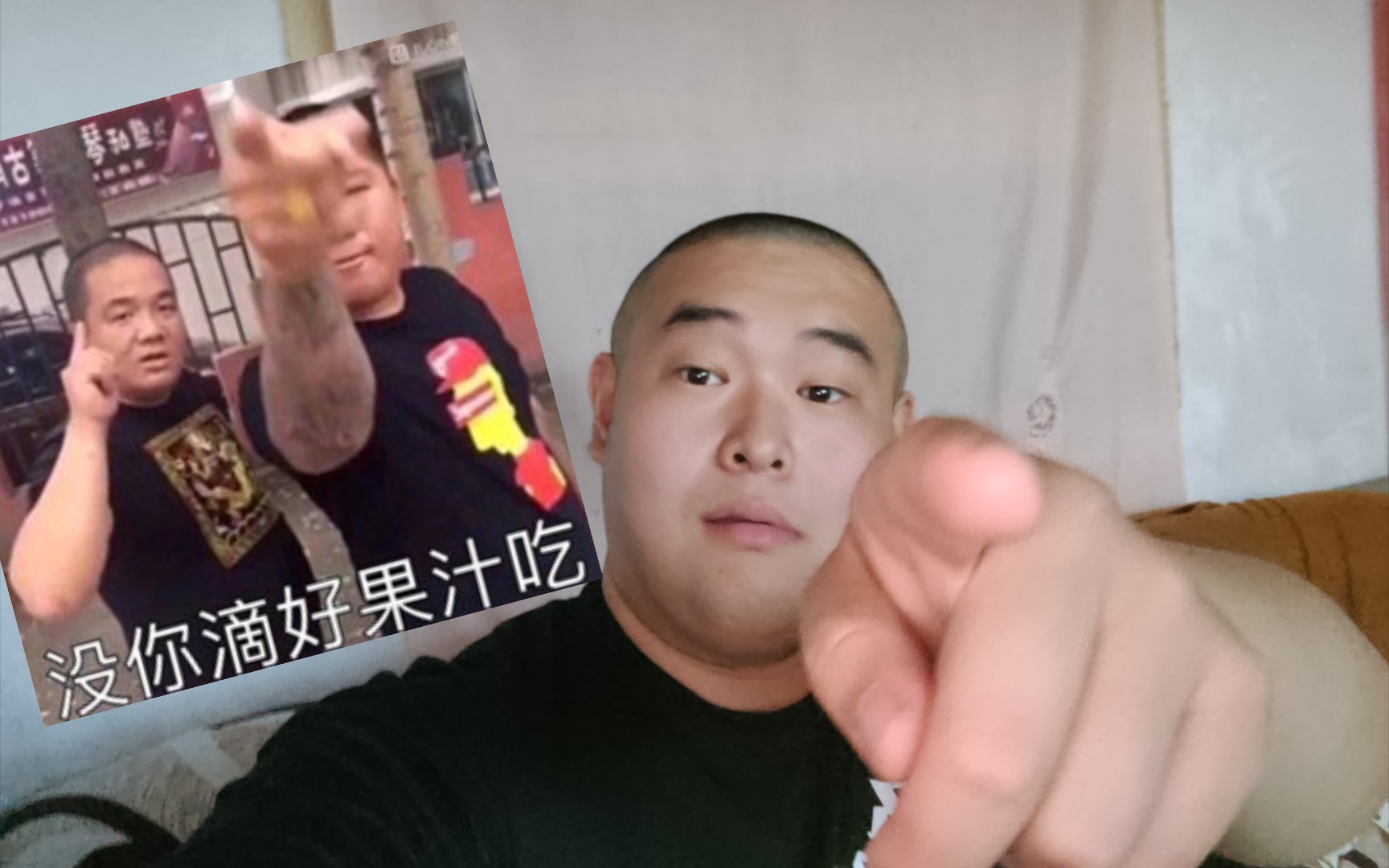 给剃头阿姨说剃短一点直接剃成这样没你滴好果汁吃刀哥虎哥