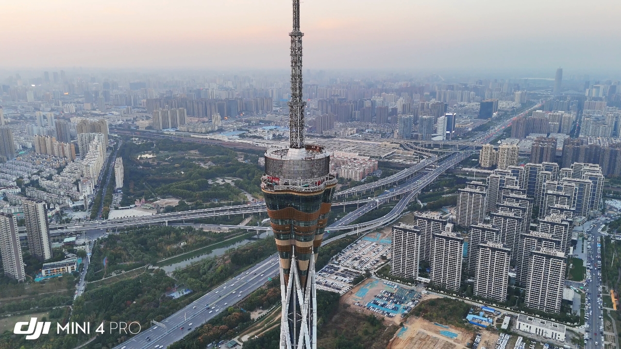 dji mini 4 pro 郑州中原福塔横拍&无损竖拍