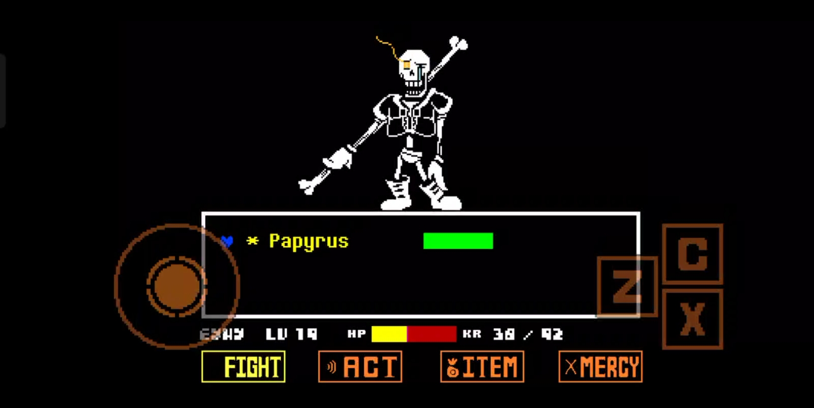 全然不信papyrus 第二阶段通关