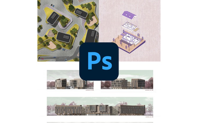 [图]「福利」「中英字幕」Udemy - 基于建筑设计师的Photoshop技术
