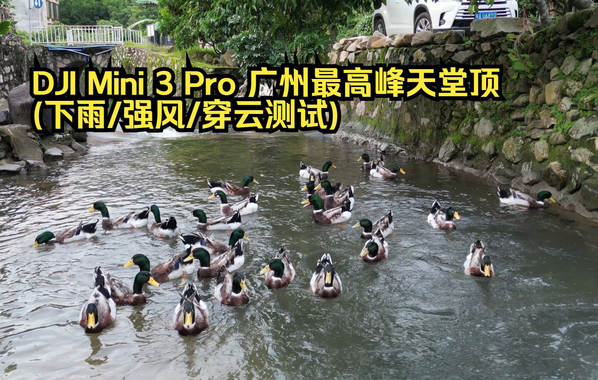 DJI Mini 3 Pro广州最高峰从化天堂顶(下雨/强风/穿云测试)20220528哔哩哔哩bilibili