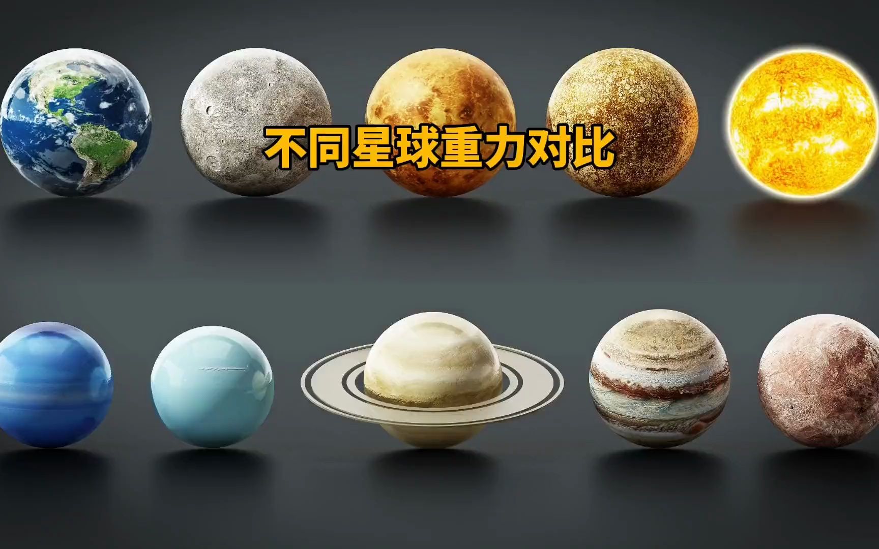 不同星球重力大小比较! - 视频下载 video downloader