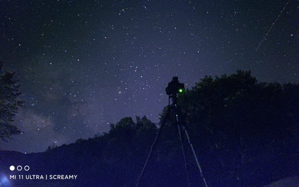小米11ultra和红米k30ultra定时连拍直出星空延时