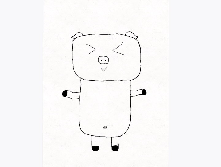 尝试画一个极短的小小猪跳舞视频