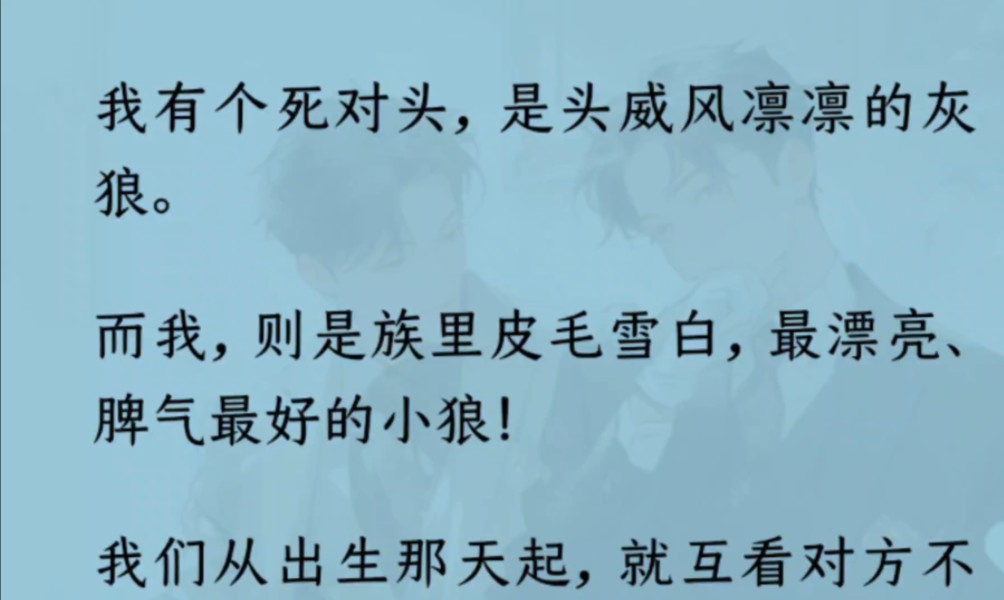 【双男主】(全文完结)我的死对头是头威风凛凛的灰狼.但发情期那晚—— 我漂亮的皮毛被他咬得全是口水.我气急败坏:“蠢货,你咬我干什么?!”...