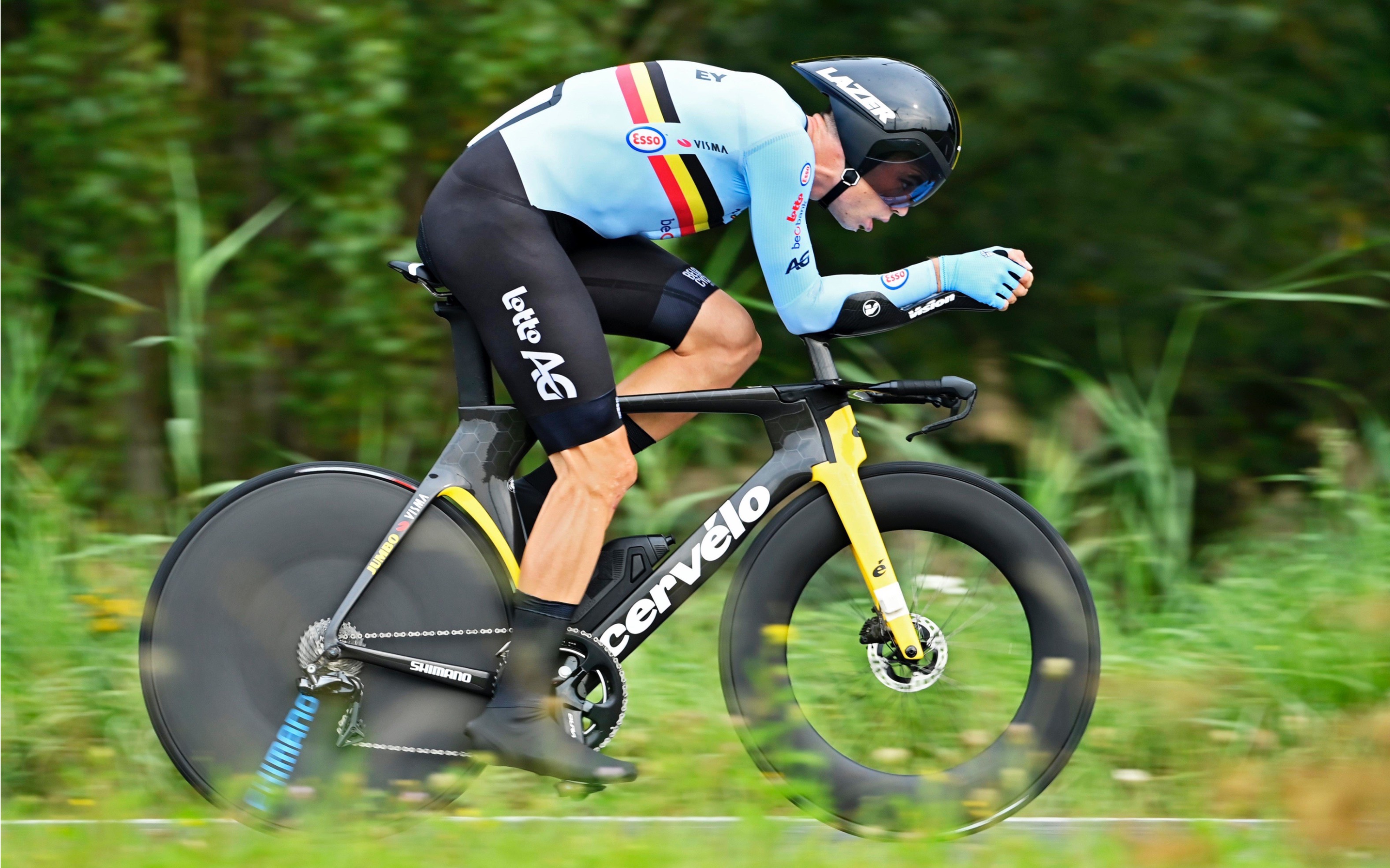 公路车2021世锦赛个人计时赛银牌得主范阿尔特视角纯享版