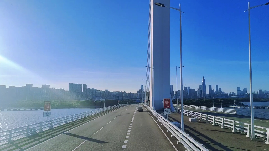 治愈系深圳湾大桥