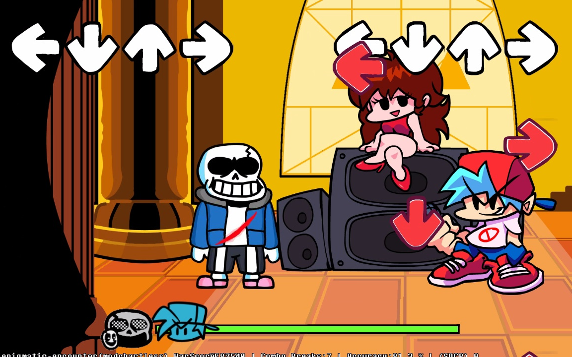 friday night funkin last breath mod 初见_传说之下