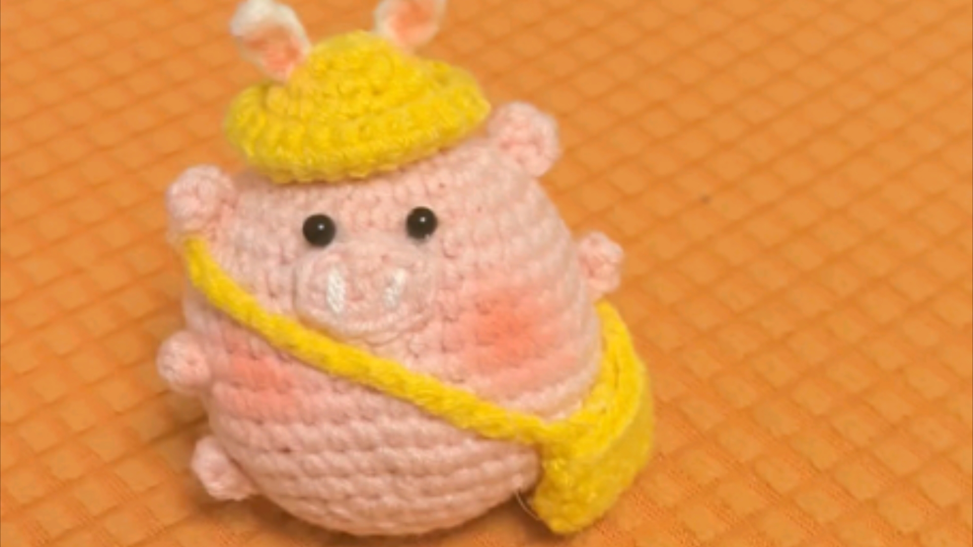 【毛线钩织】粉粉嫩嫩的可爱小猪登场