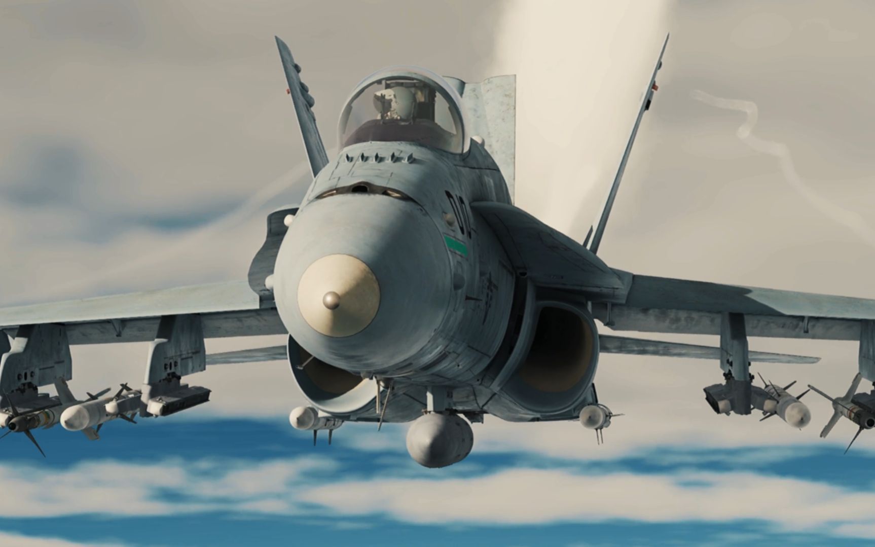 f18大黄蜂战斗机,美军航母上的劳模,肌肉感爆棚