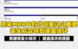 Télécharger la video: 原来MBR中的分区表这么重要，丢失后会导致硬盘损坏，数据恢复小知识，硬盘损坏的原因，硬盘提示格式化的原因。