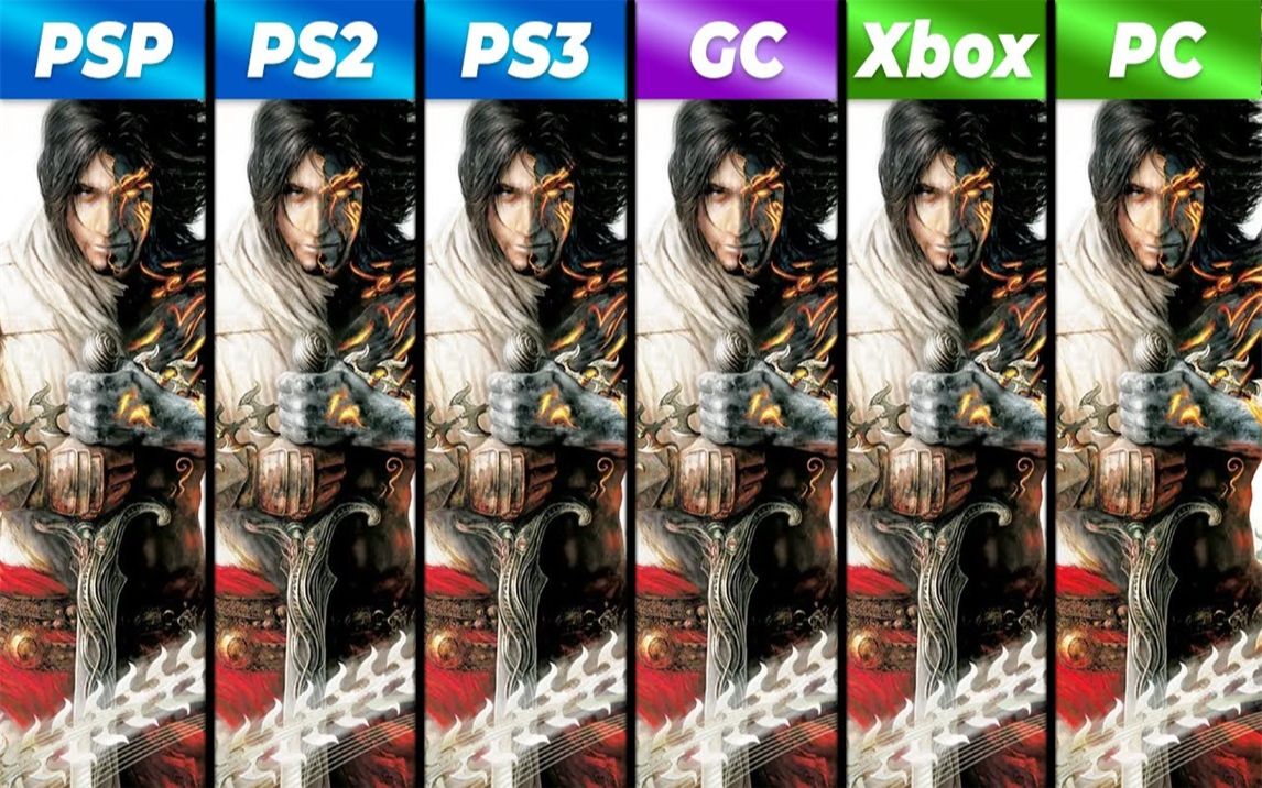 [图]《波斯王子：王者无双》 PSP vs PS2 vs PS3 vs GC vs Xbox vs PC   游戏画面对比