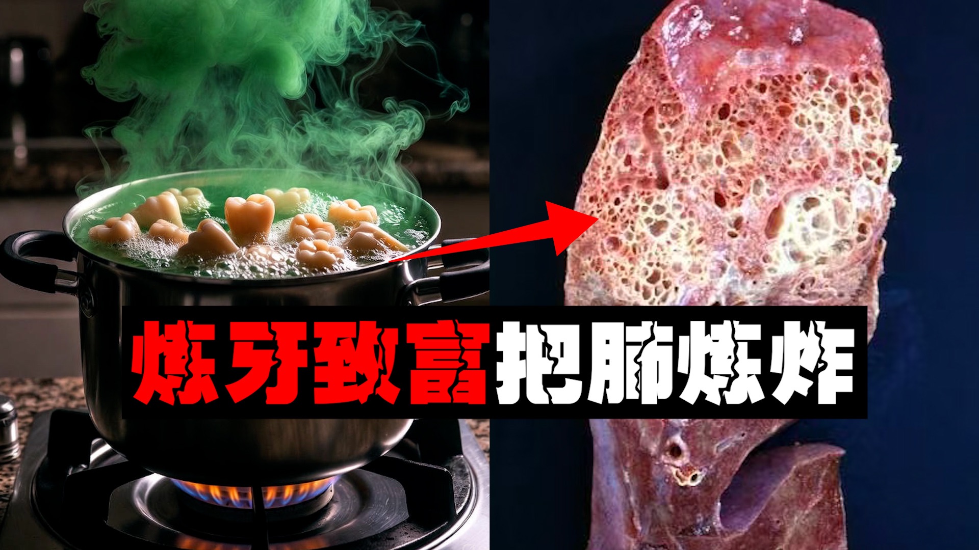 【炼牙暴毙】男子为致富长期烹煮烂牙，这是他肺部发生的变化。。。海报