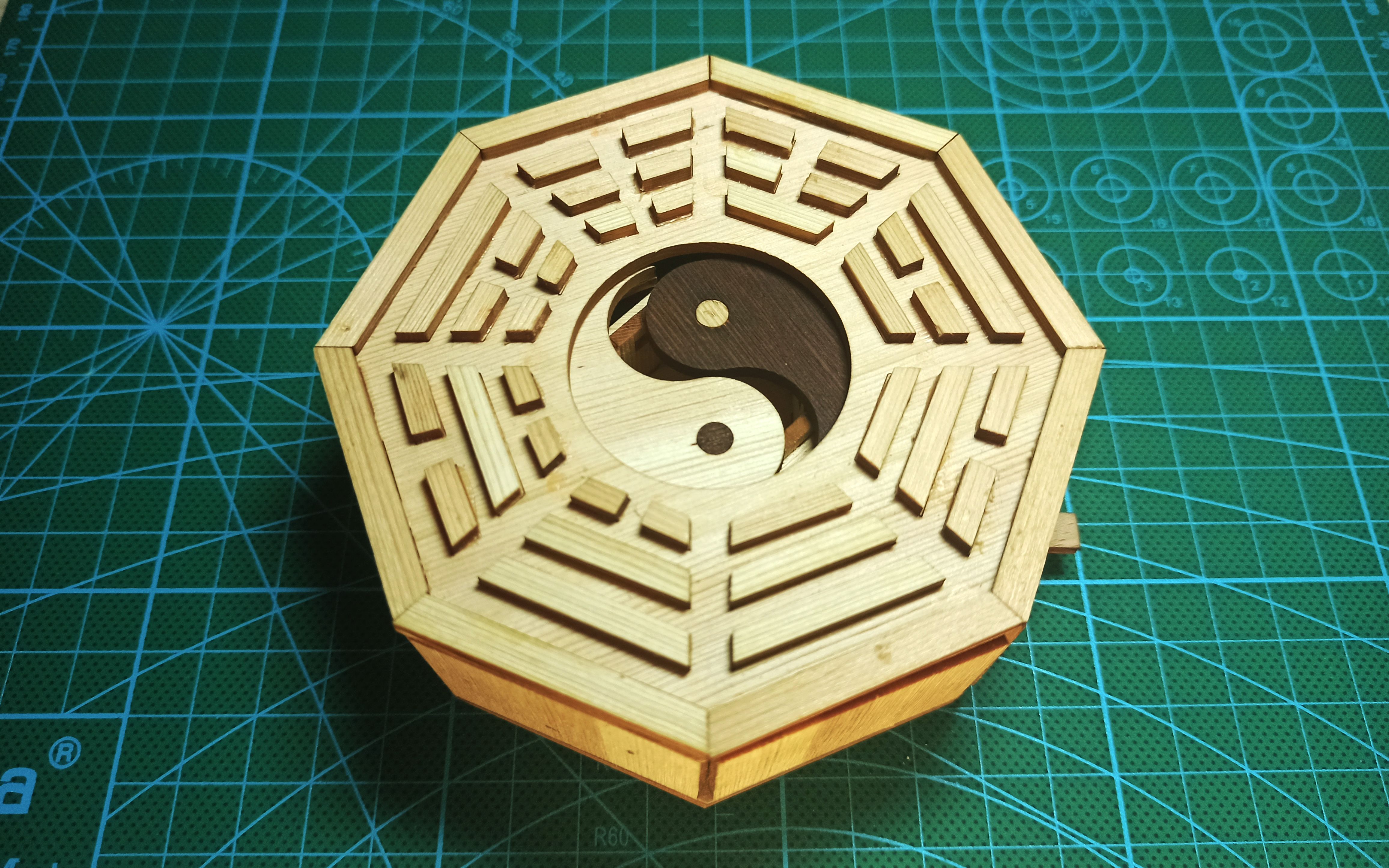 【东方】用激光雕刻做一个可动八卦炉_哔哩哔哩 (゜-゜)つロ 干杯