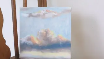 〔油画棒/风景画〕和绘画大佬用油画棒绘制写实风的天与云