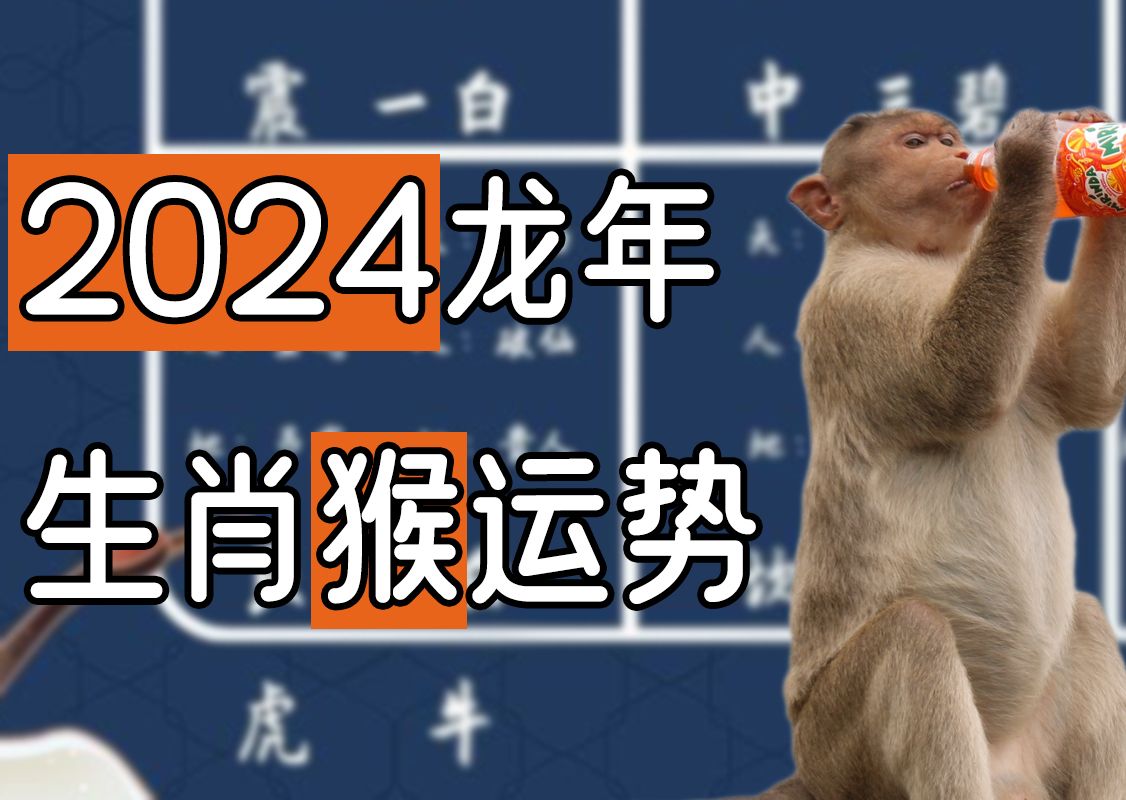 2024年生肖猴运势详解 68 80 92 04年出生尤其要注意!哔哩哔哩bilibili