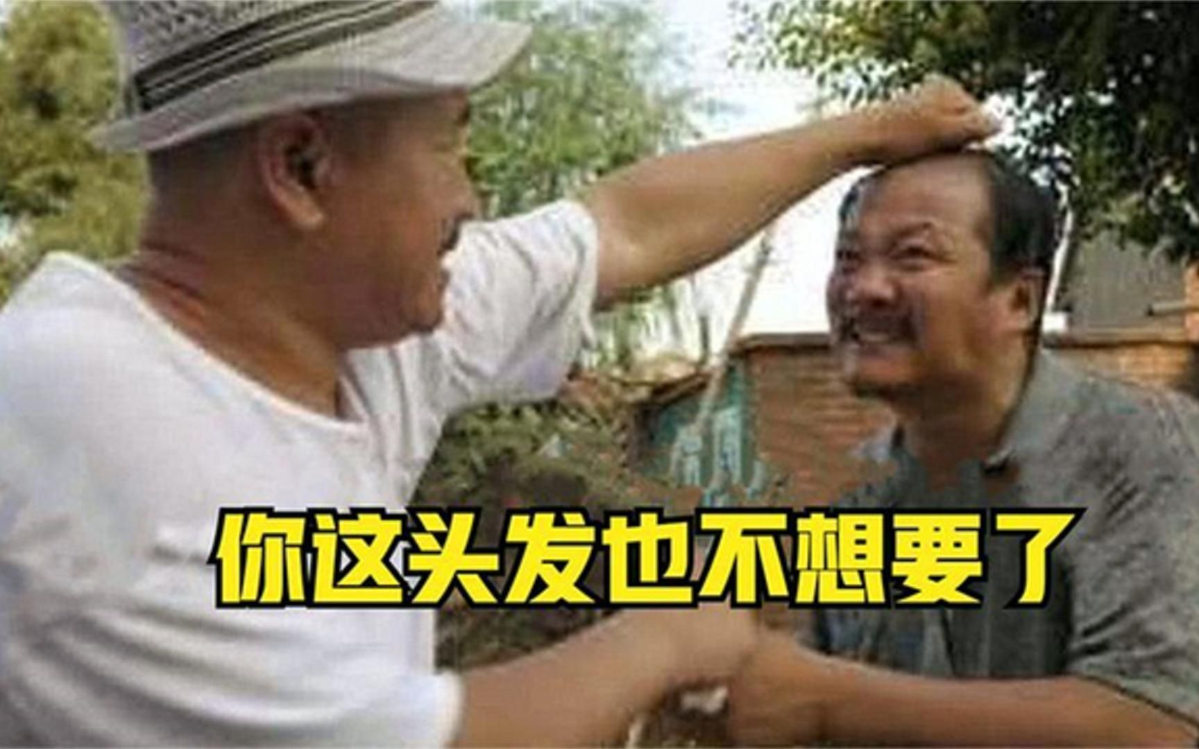刘能战斗力爆表时刻：谢广坤上门挑衅，刘能直接一把薅掉广坤头发_哔哩哔哩_bilibili