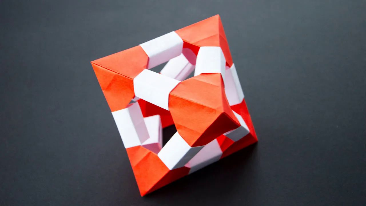 【littlepandaart】octahedron折纸花球制作教程