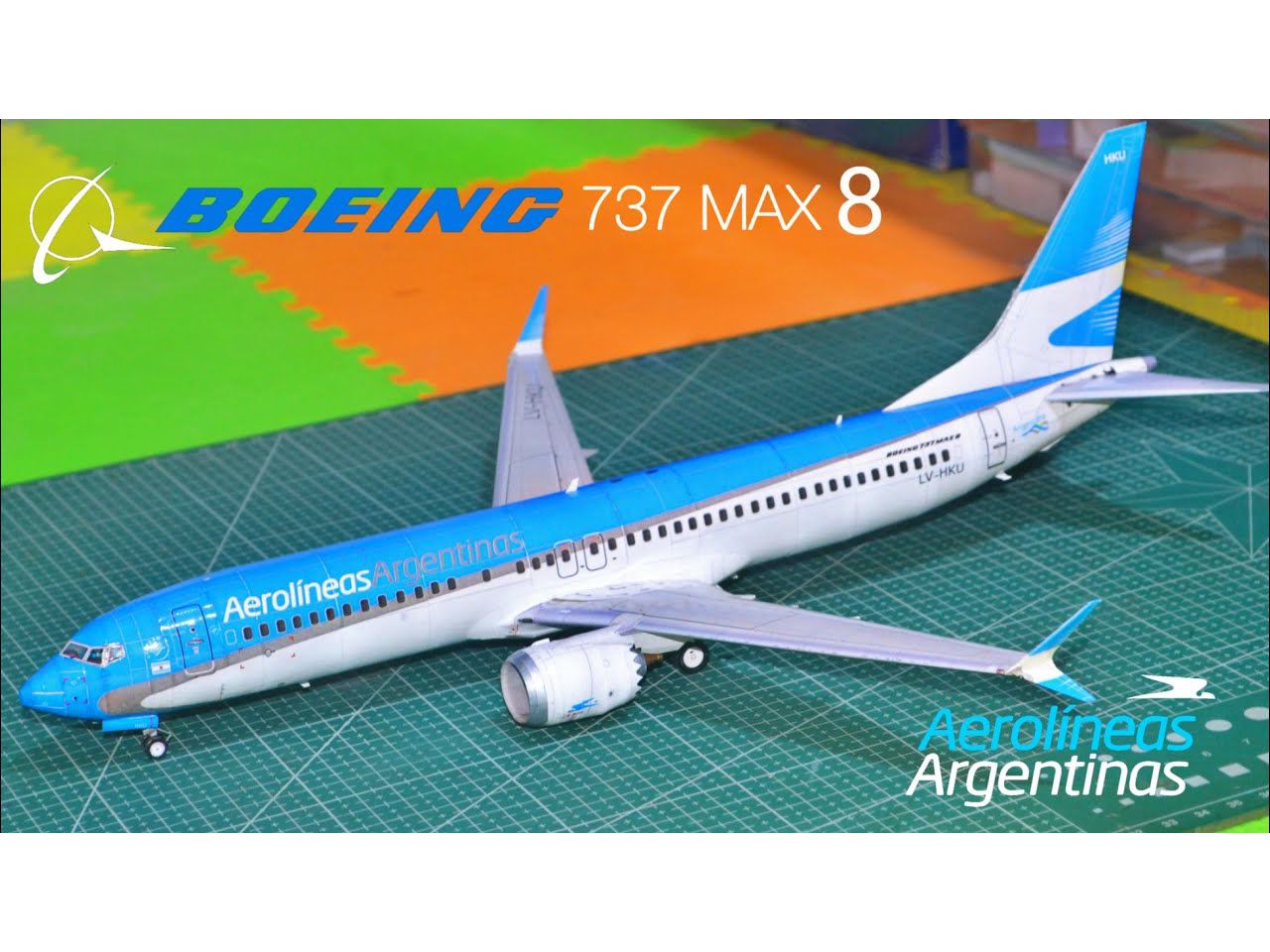 【搬运】波音737max 8阿根廷航空纸模型制作