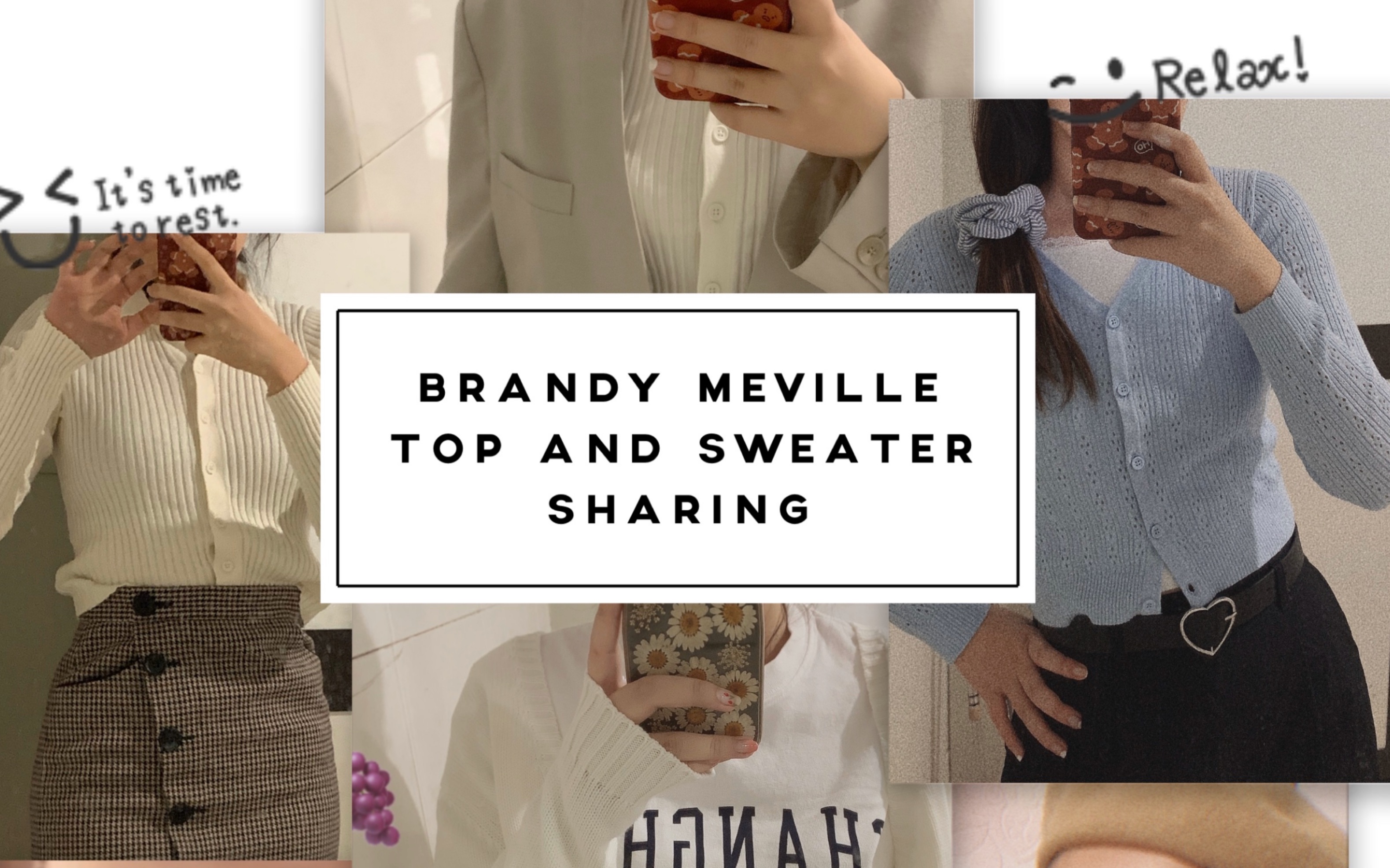 Brandy Melville最适宜春季的开衫合集分享哔哩哔哩bilibili