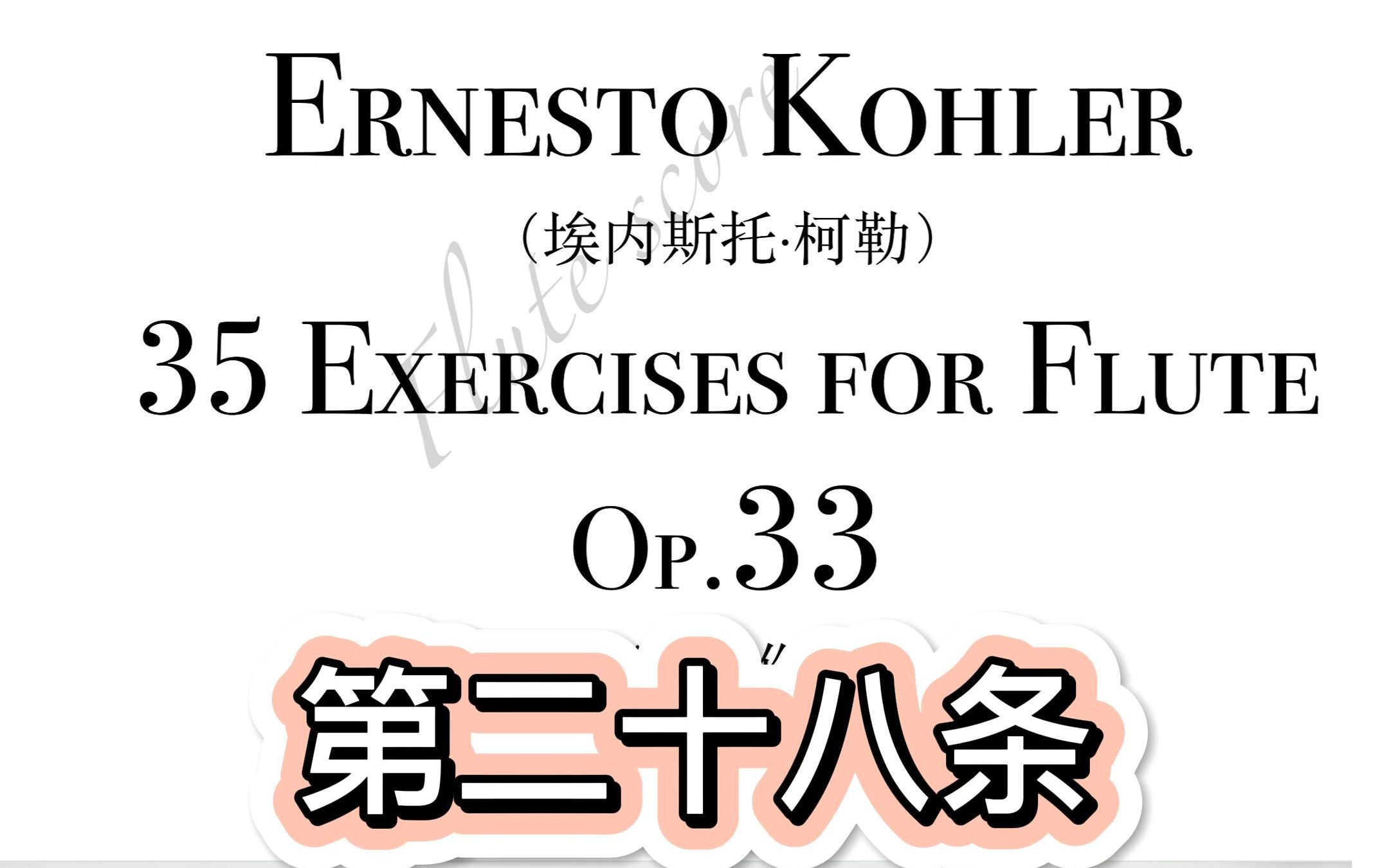 [图]【示范】柯勒，35首练习曲，Op.33，第28条