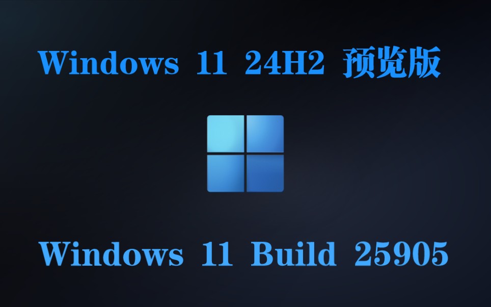 这是Win12的开发分支的系统  Windows 11 Build 25905体验哔哩哔哩bilibili