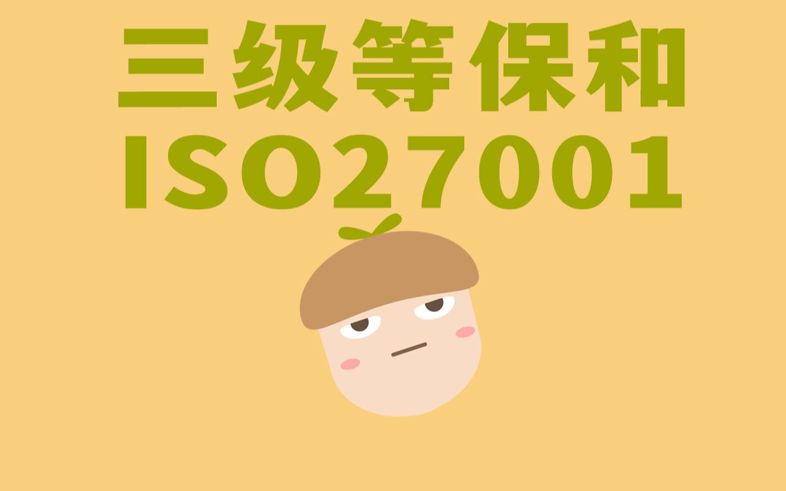 什么是“三级等保”和“ISO27001”?哔哩哔哩bilibili