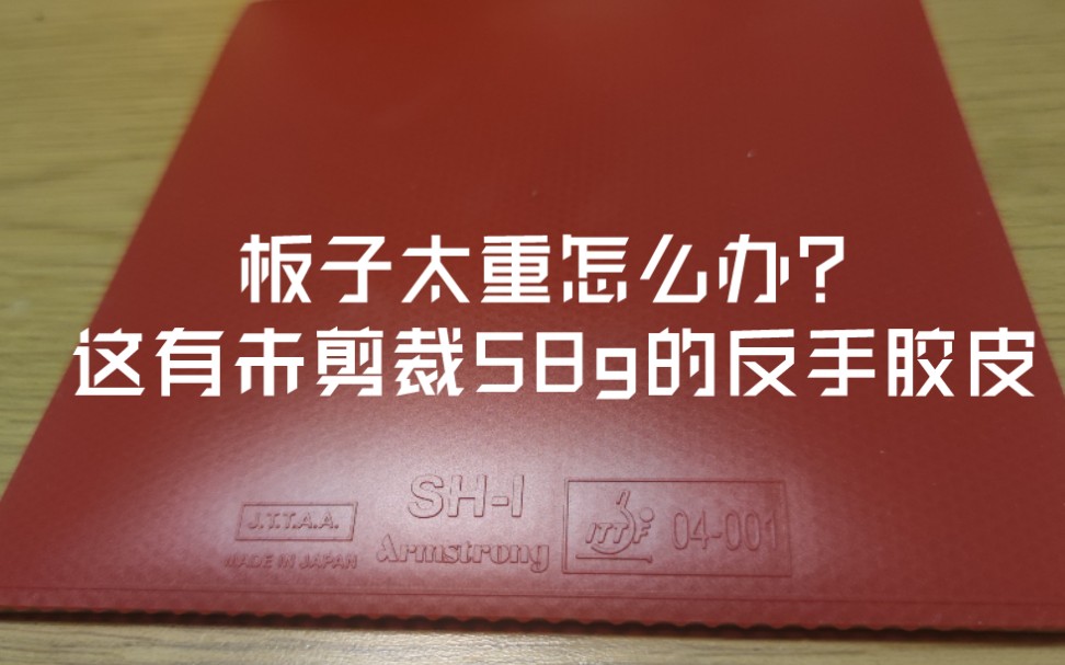 【乒乓就是F】器材简评01:轻而有力的业余反手神器 ,地球牌反胶SHI(未剪裁58g)哔哩哔哩bilibili