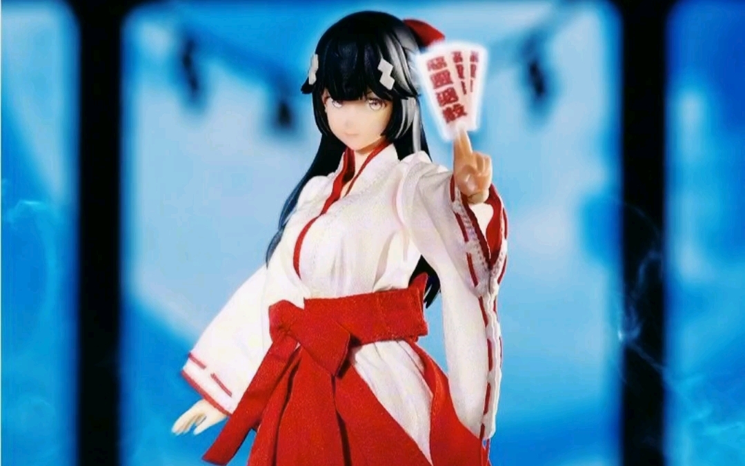 神猫跳动 退魔巫女—椿 1/12布衣关节可动人偶 美图