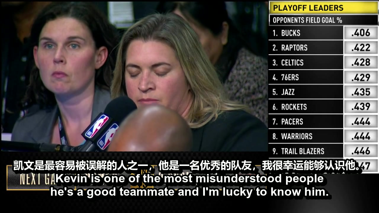 {中文字幕} 2019.6.11 勇士vs猛龙 季后赛第五场 库里赛后采访