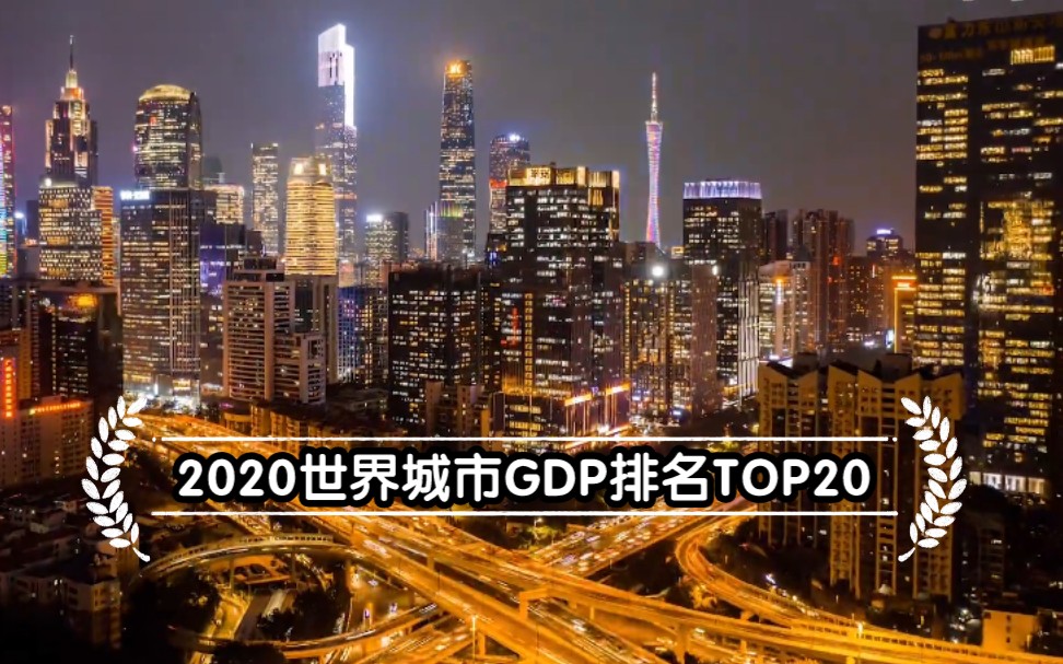 2020世界城市GDP排名TOP20哔哩哔哩bilibili