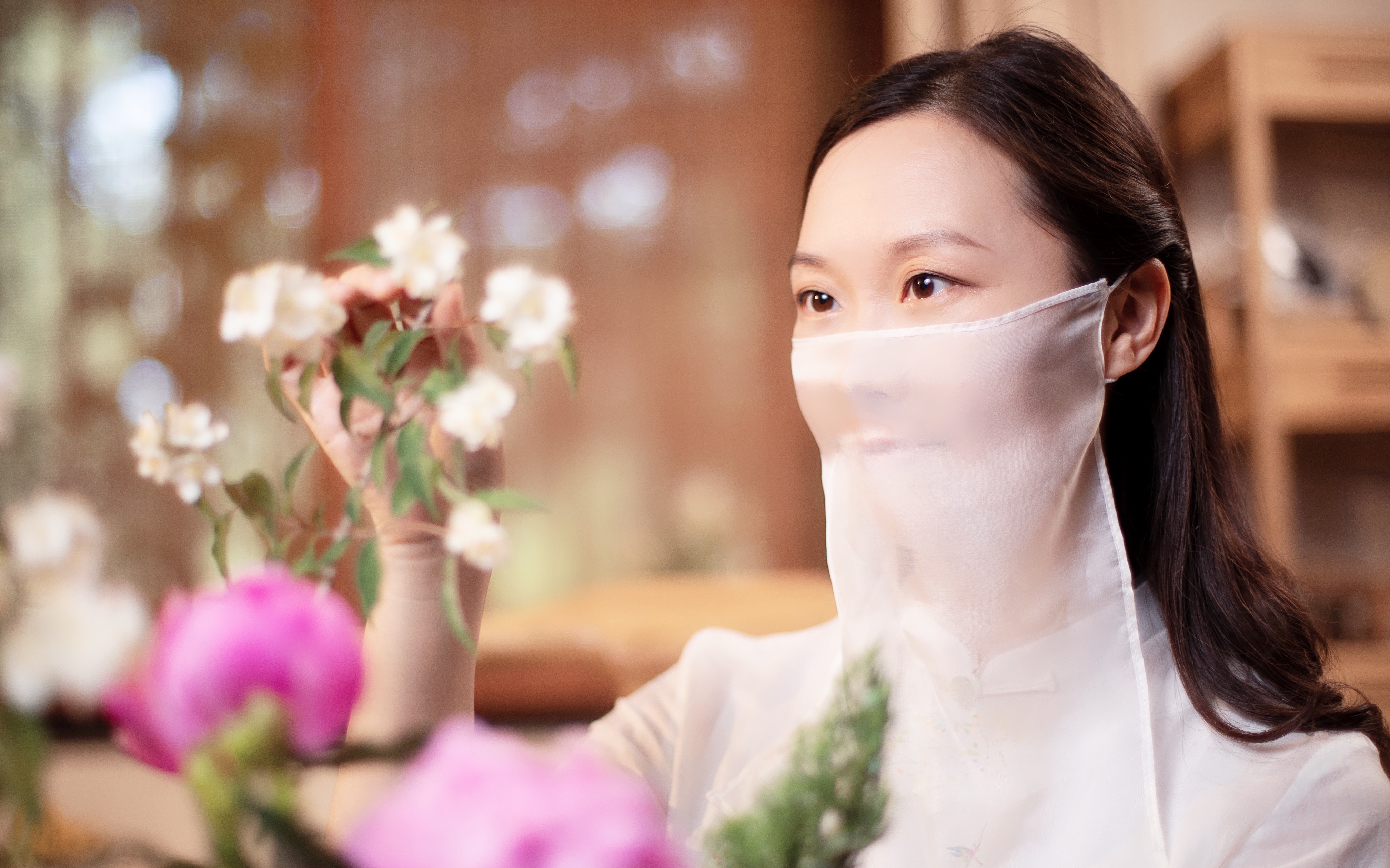 Traditional Chinese flower arrangement中国传统插花哔哩哔哩bilibili