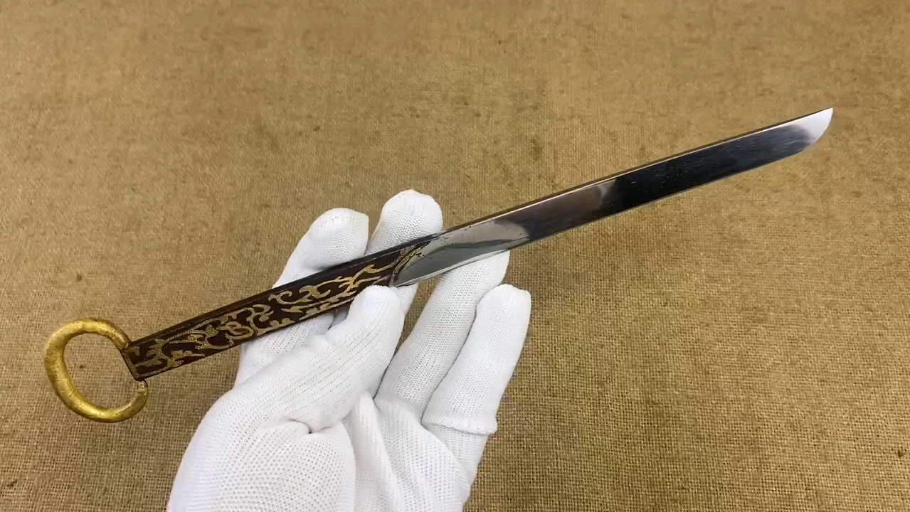 手工研磨仿海昏侯环首削刀,让你体验汉代贵族的奢华!